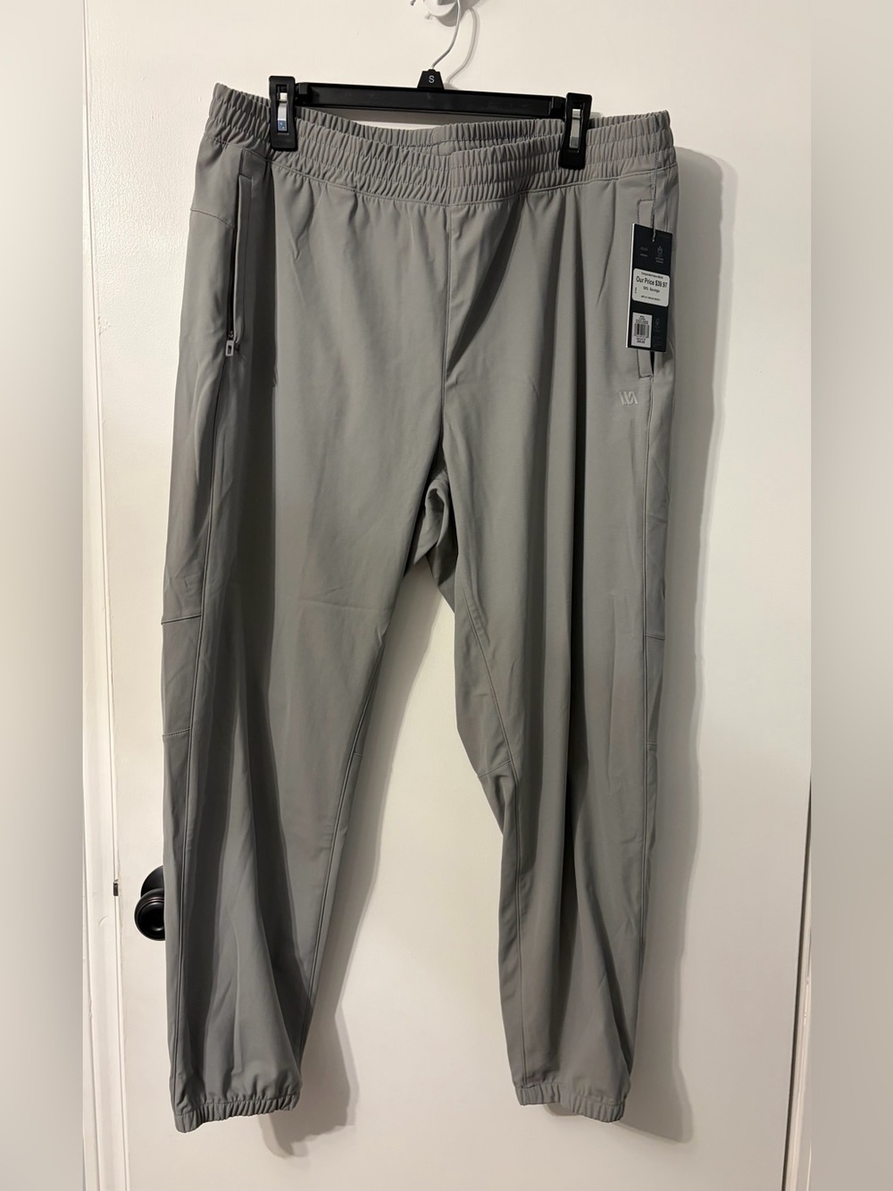 Men's Grey Performance Jogger Pants - Lightweight Comfort